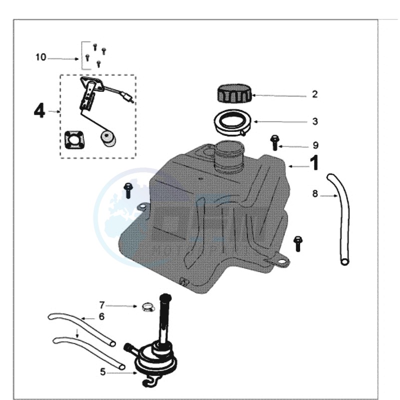 TANK AND FUEL PUMP image