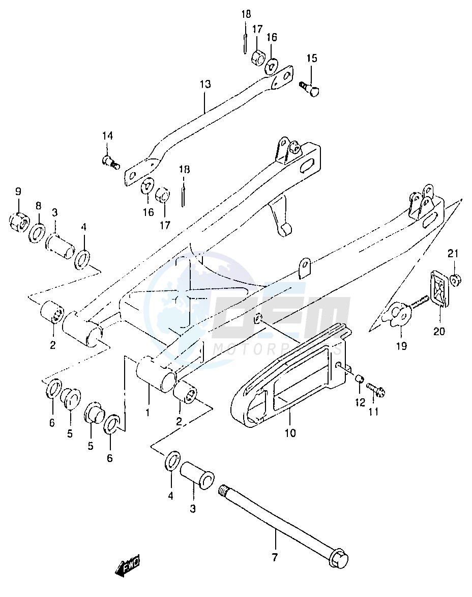 REAR SWINGING ARM image