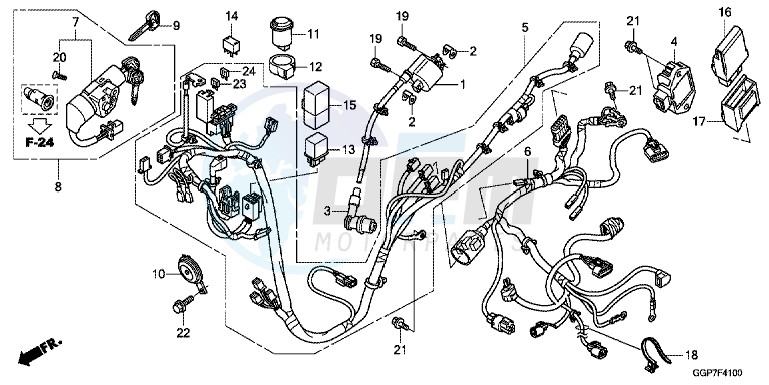 WIRE HARNESS (NSC50/MPD/WH) blueprint