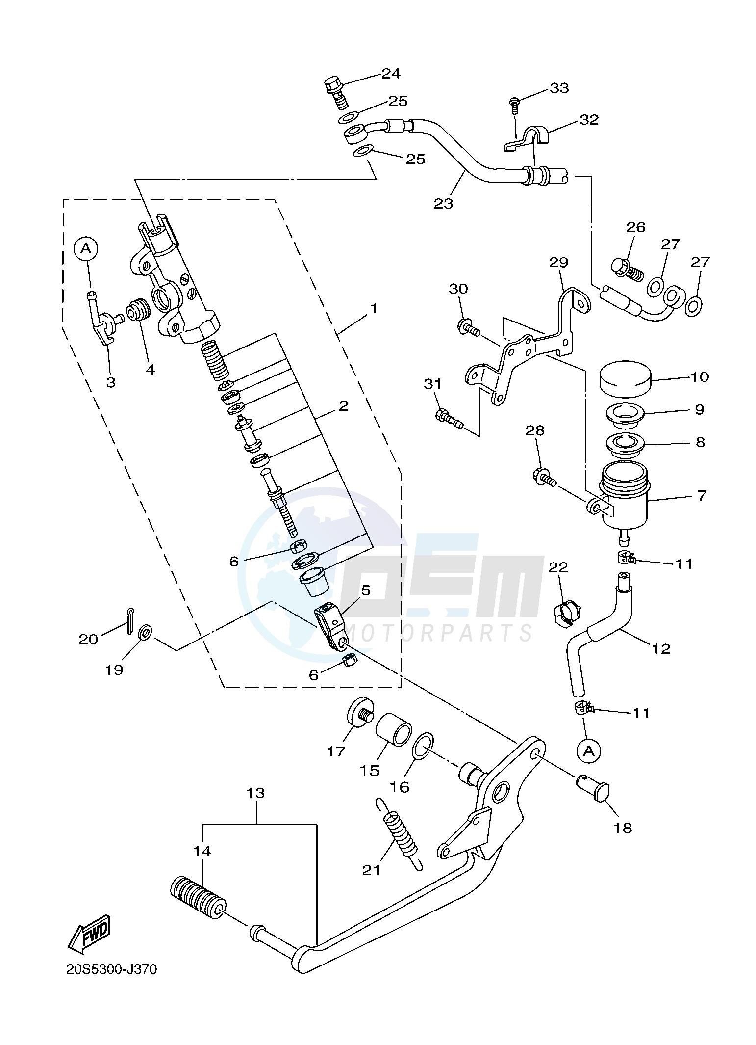 REAR MASTER CYLINDER image