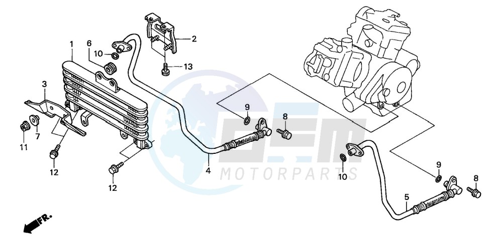 OIL COOLER (VTR1000SPY/1) image