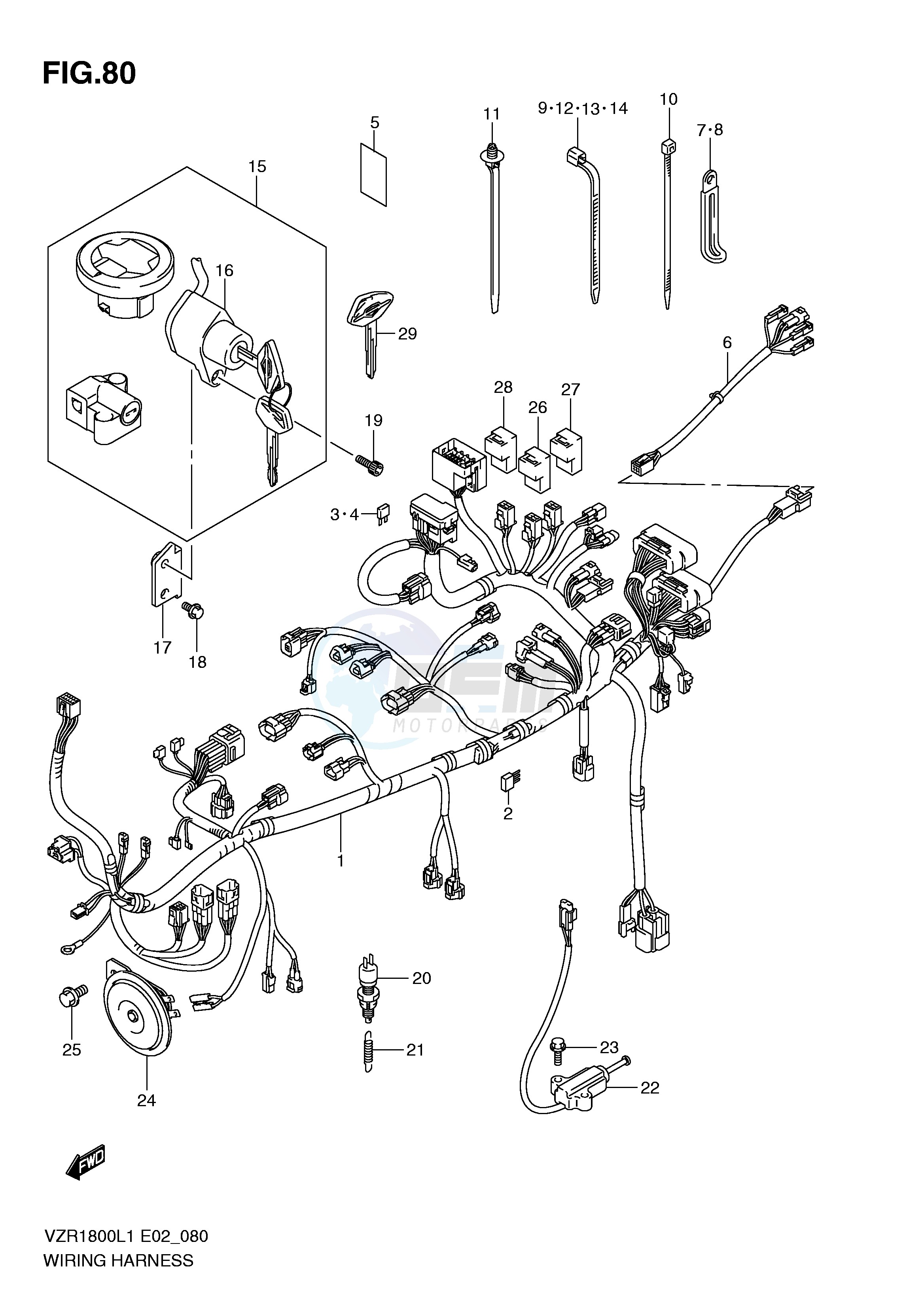 WIRING HARNESS (VZR1800ZL1 E19) image