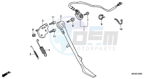 SIDE STAND blueprint