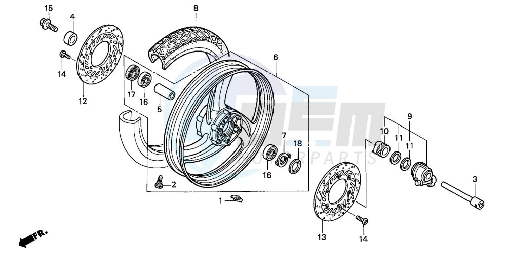 FRONT WHEEL blueprint