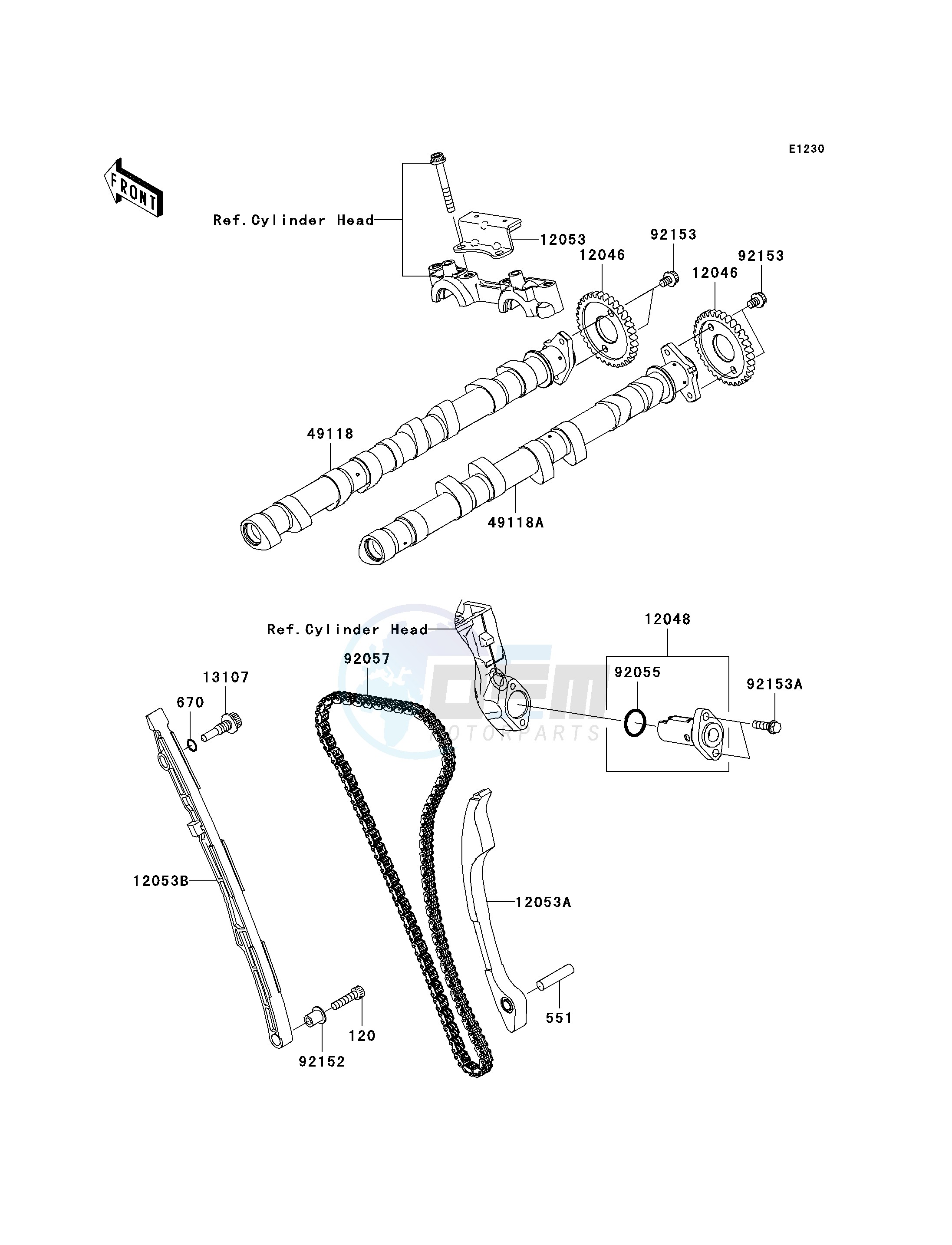 CAMSHAFT-- S- -_TENSIONER blueprint