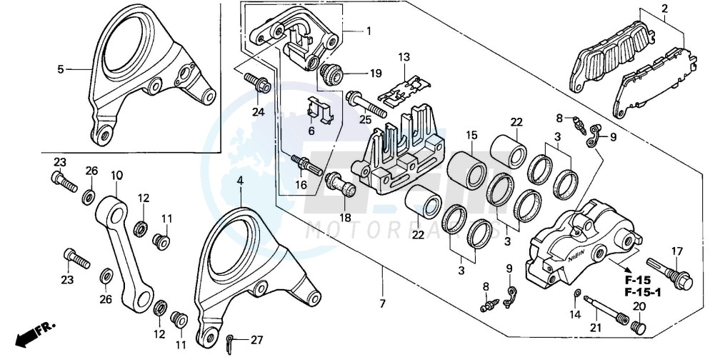 REAR BRAKE CALIPER image