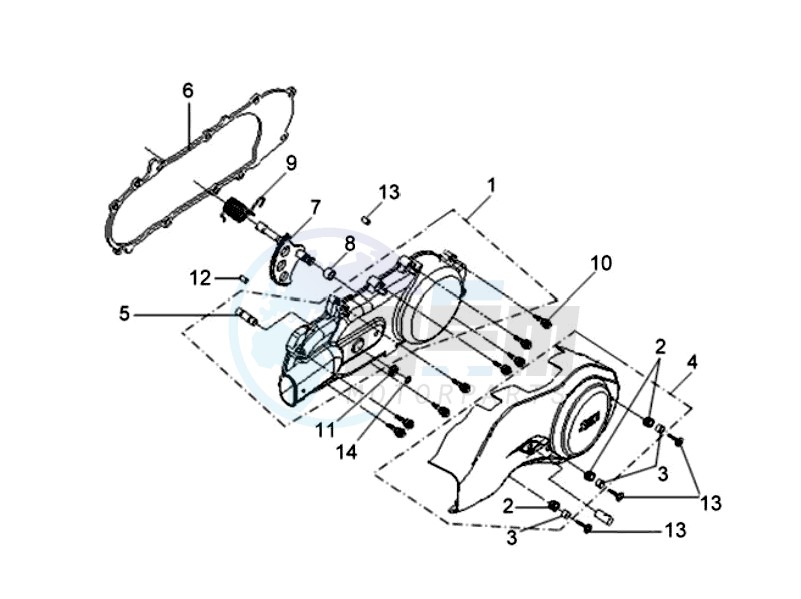 CRANKCASE COVER / GASKET image