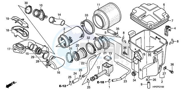 AIR CLEANER blueprint