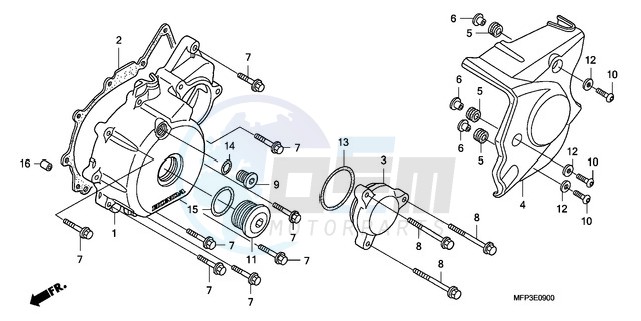 LEFT CRANKCASE COVER image