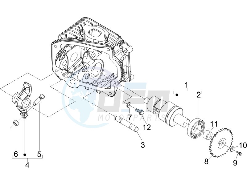 Rocking levers support unit image