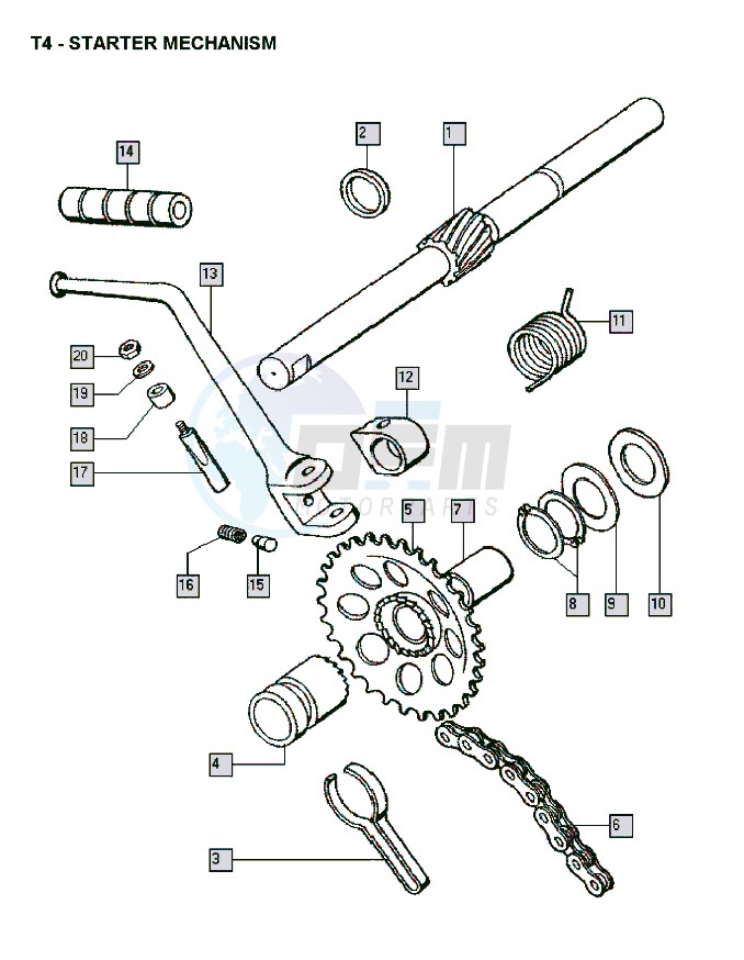 Starter mechanism blueprint
