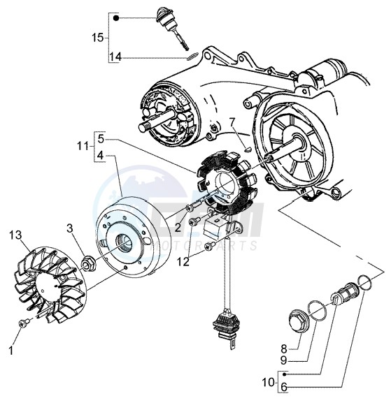 Flywheel magneto image