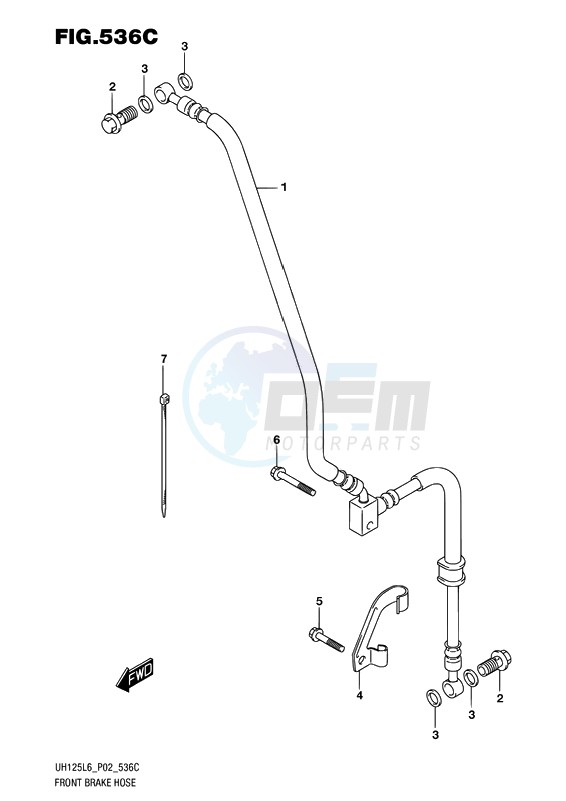 FRONT BRAKE HOSE image