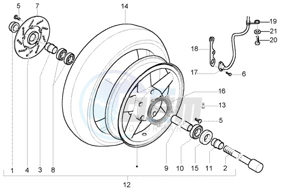 Front wheel (ABS) blueprint