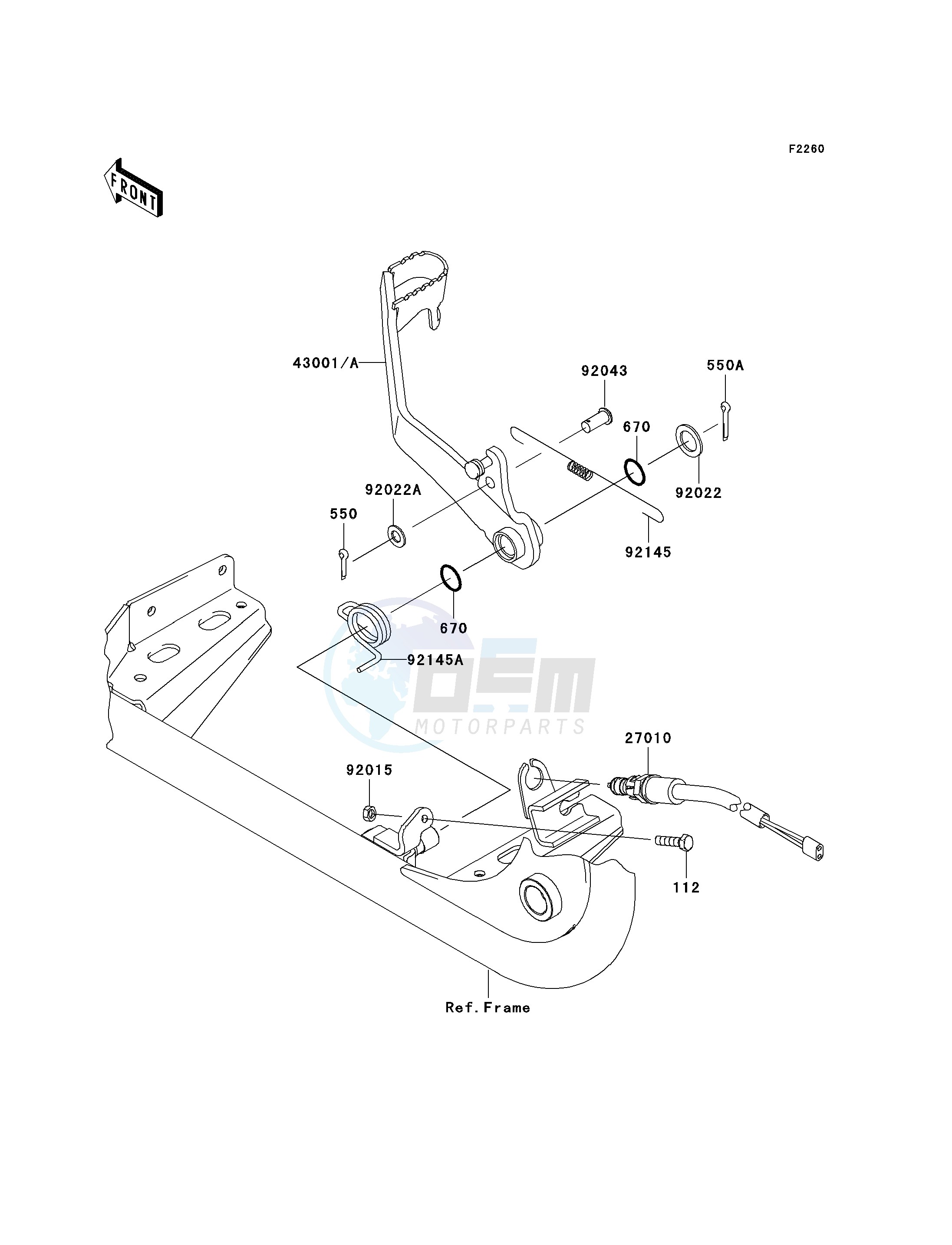 BRAKE PEDAL image