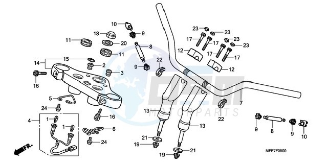 HANDLE PIPE/TOP BRIDGE blueprint