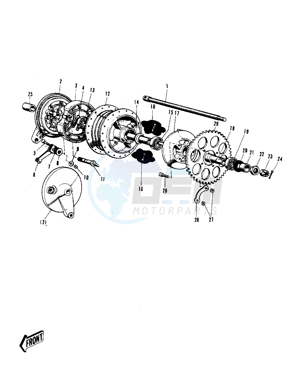 REAR HUB_BRAKE image