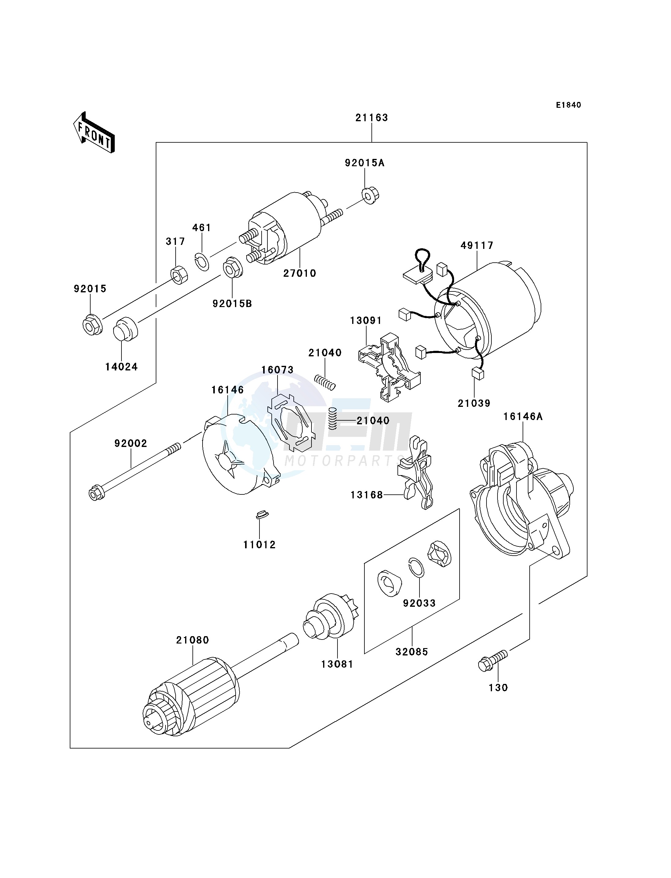 STARTER MOTOR blueprint