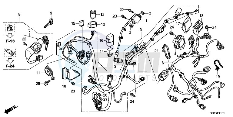 WIRE HARNESS (NSC502WH/T2) blueprint