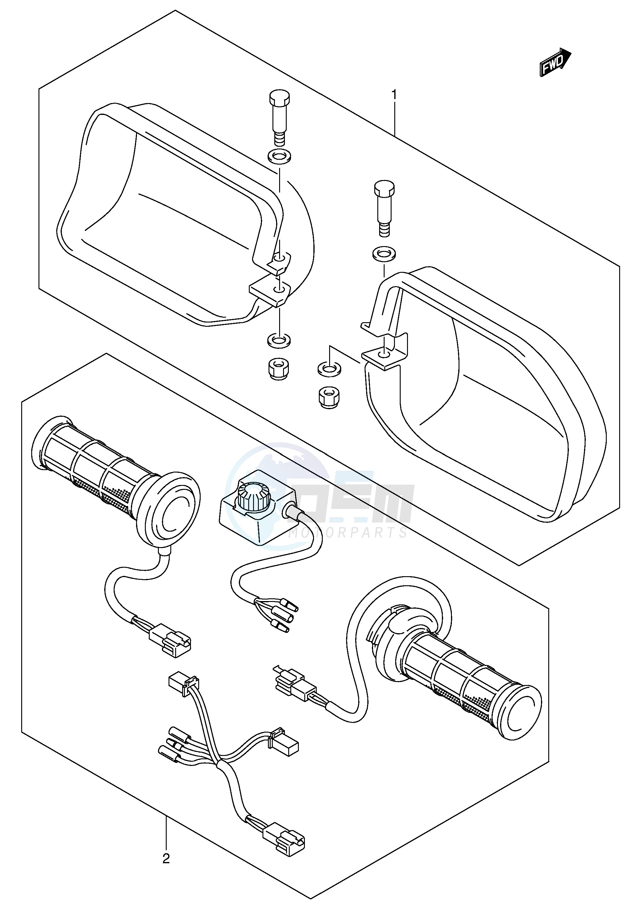 KNUCKLE COVER (MODEL Y OPT) blueprint