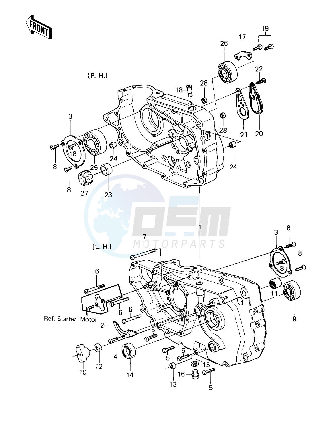 CRANKCASE -- 80 D1- - image