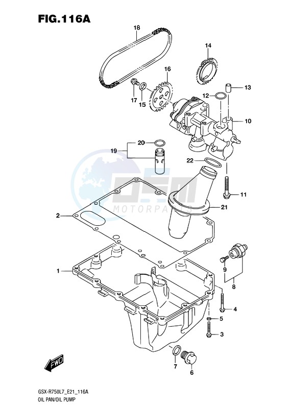 OIL PAN-OIL PUMP image