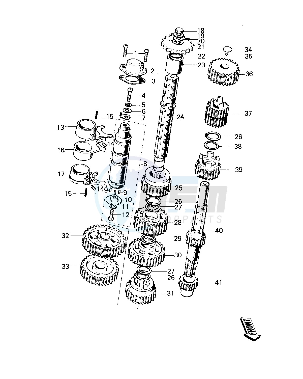 TRANSMISSION_CHANGE DRUM -- KM100-A1 Till A4- - image