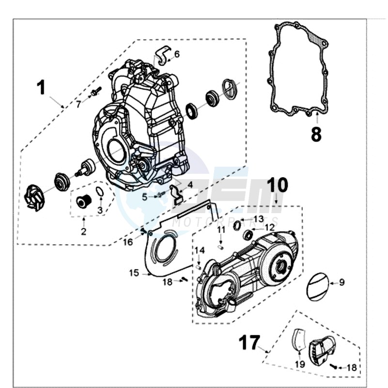 CRANKCASE COVER FOR 17318 image