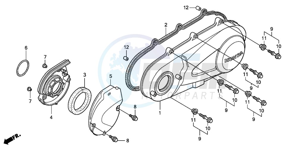 LEFT CRANKCASE COVER image