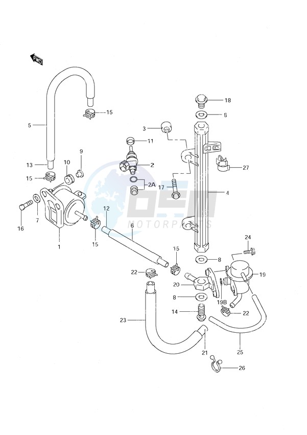 Fuel Injector (S/N 972015 & Older) blueprint