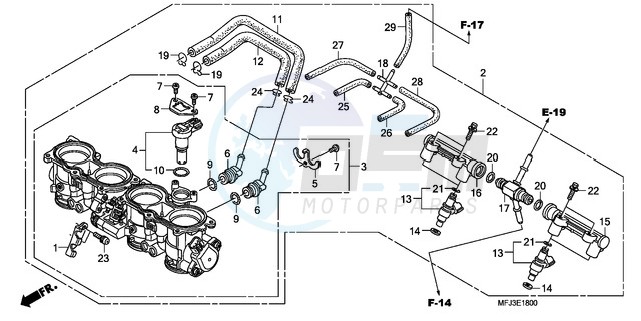 THROTTLE BODY blueprint