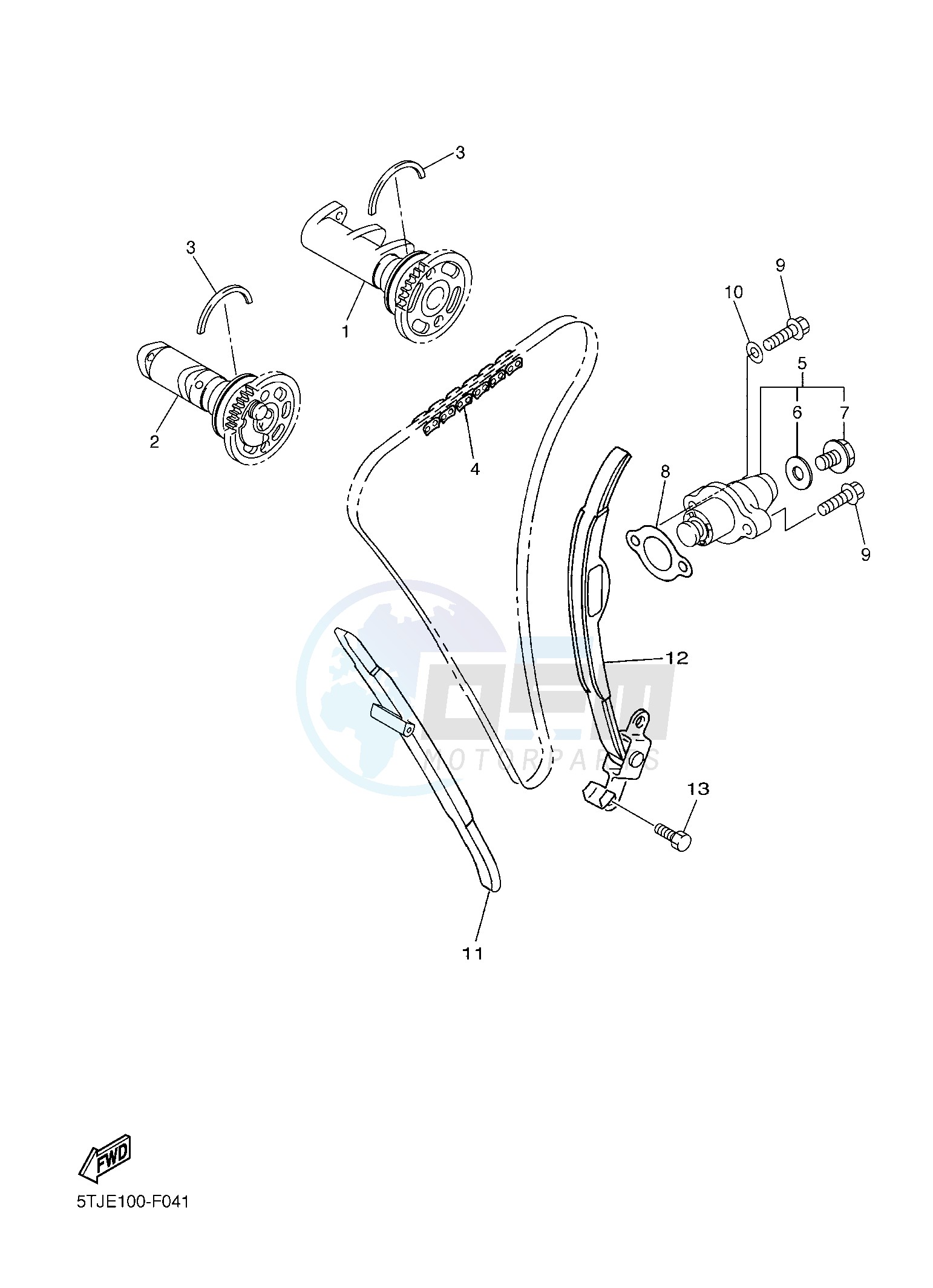 CAMSHAFT & CHAIN blueprint