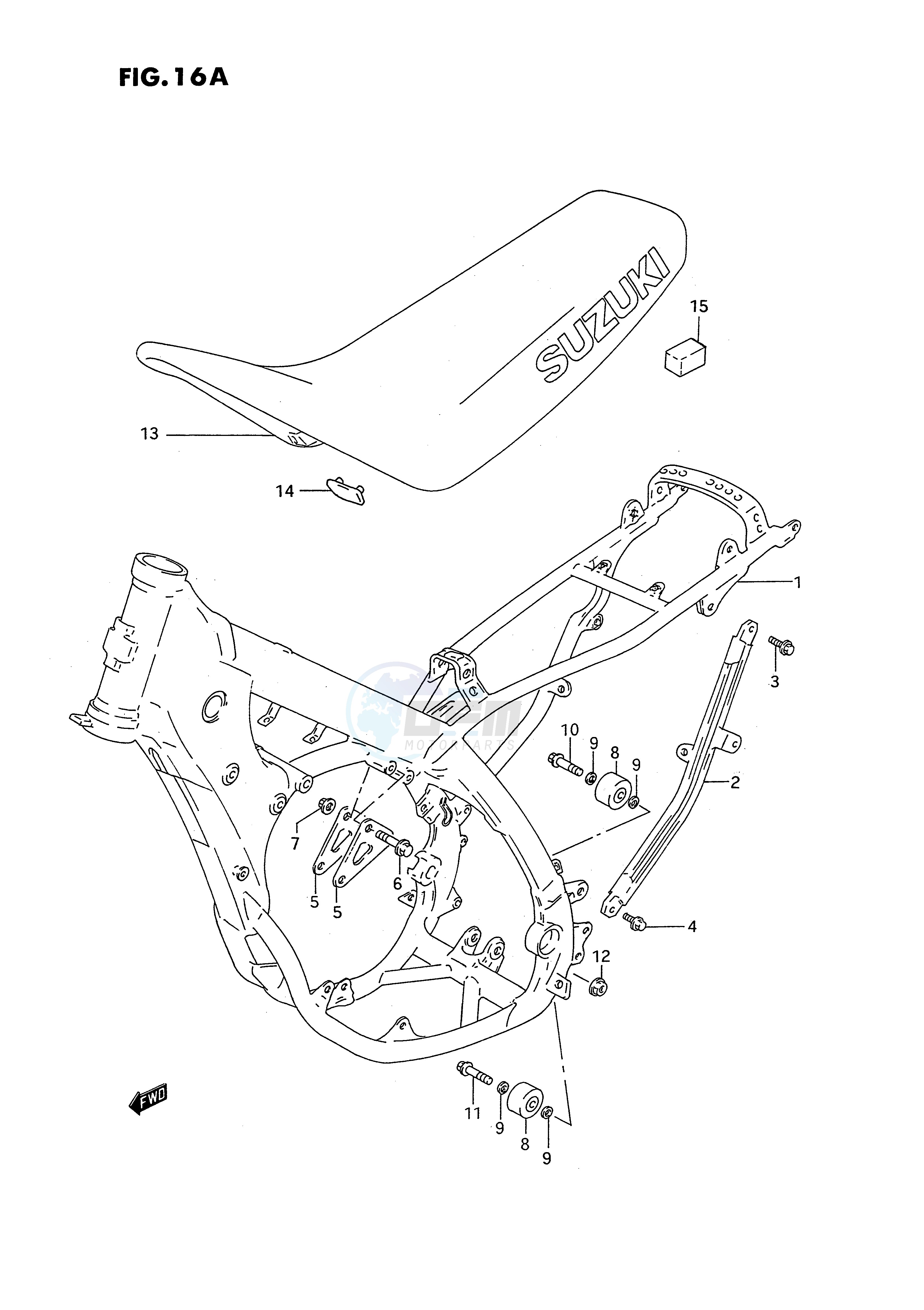 FRAME - SEAT (MODEL R S) blueprint