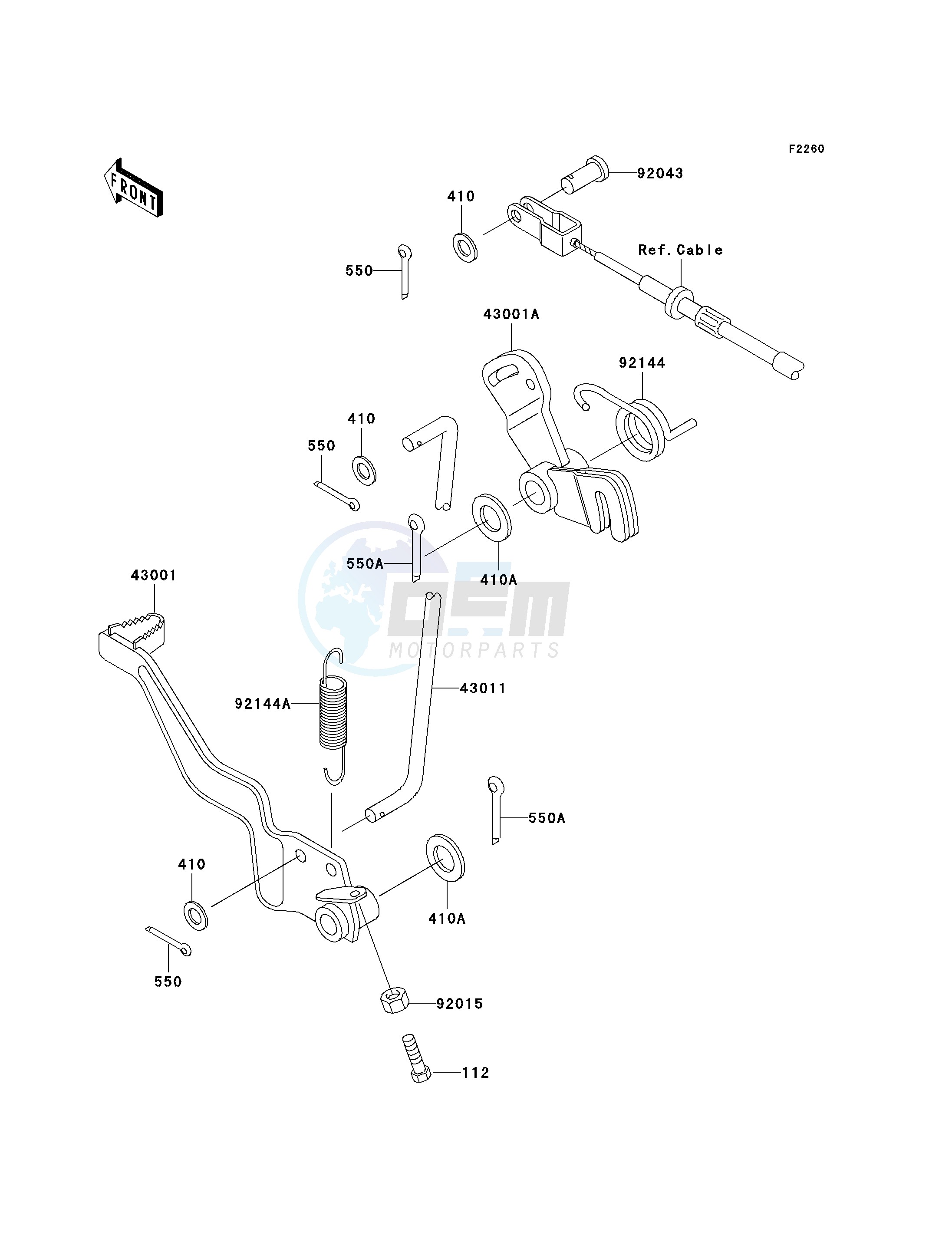 BRAKE PEDAL image