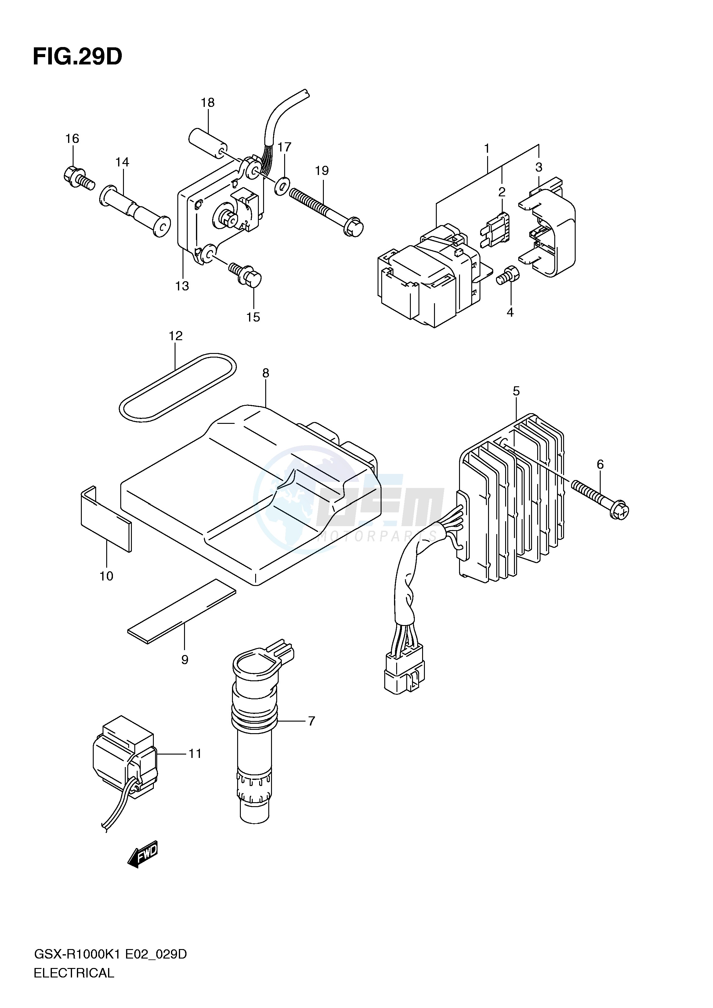 ELECTRICAL (GSX-R1000K2 E2) blueprint