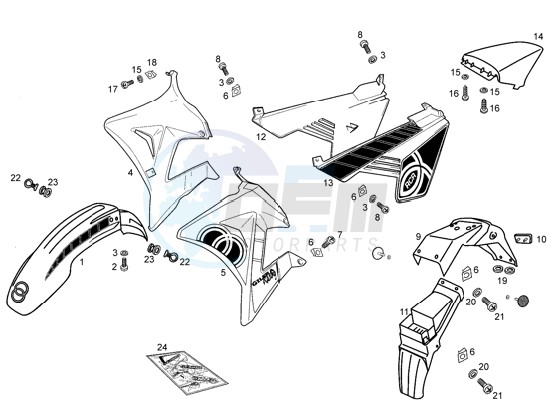 Chassis components blueprint
