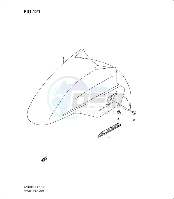FRONT FENDER (AN400ZAL1 E19) blueprint