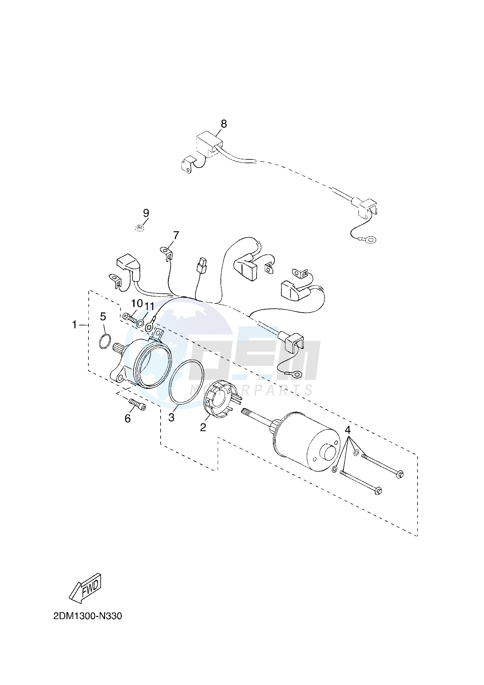 STARTING MOTOR image