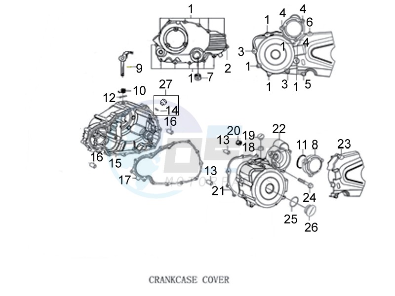 Crankcase cover blueprint