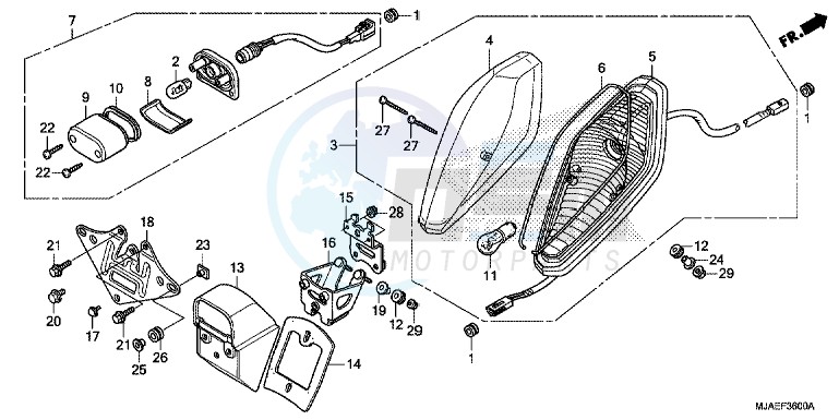 TAILLIGHT (VT750CS/ C) image