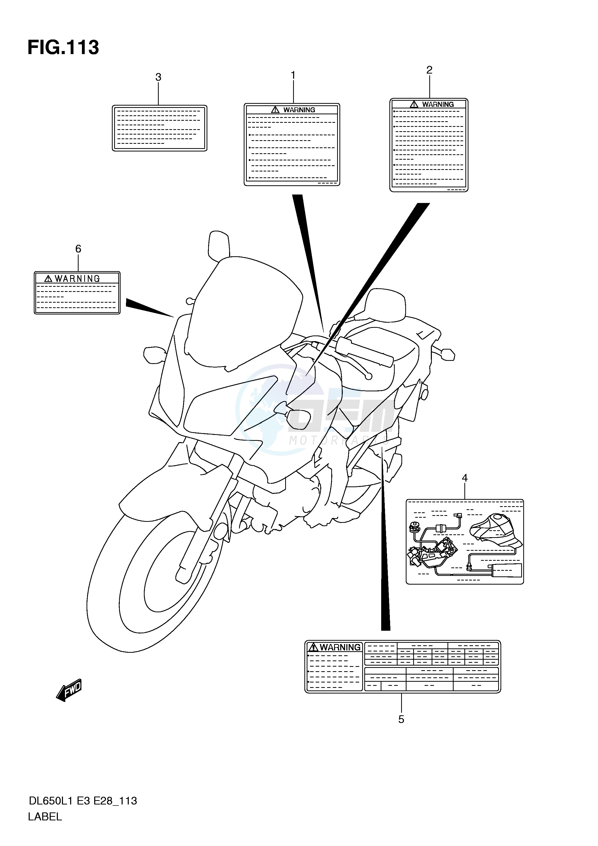 LABEL (DL650AL1 E33) blueprint
