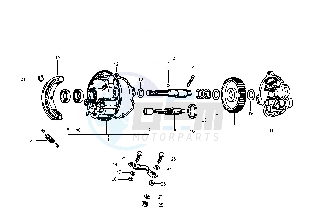 Gears rear hub single gear image