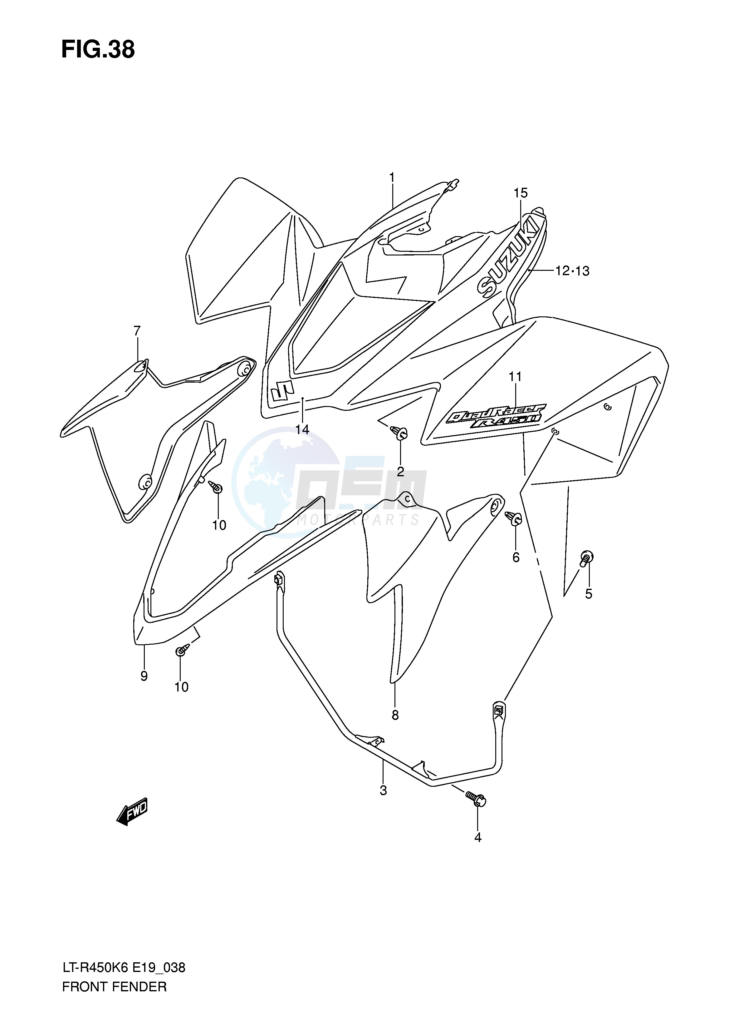 FRONT FENDER (MODEL K6) image