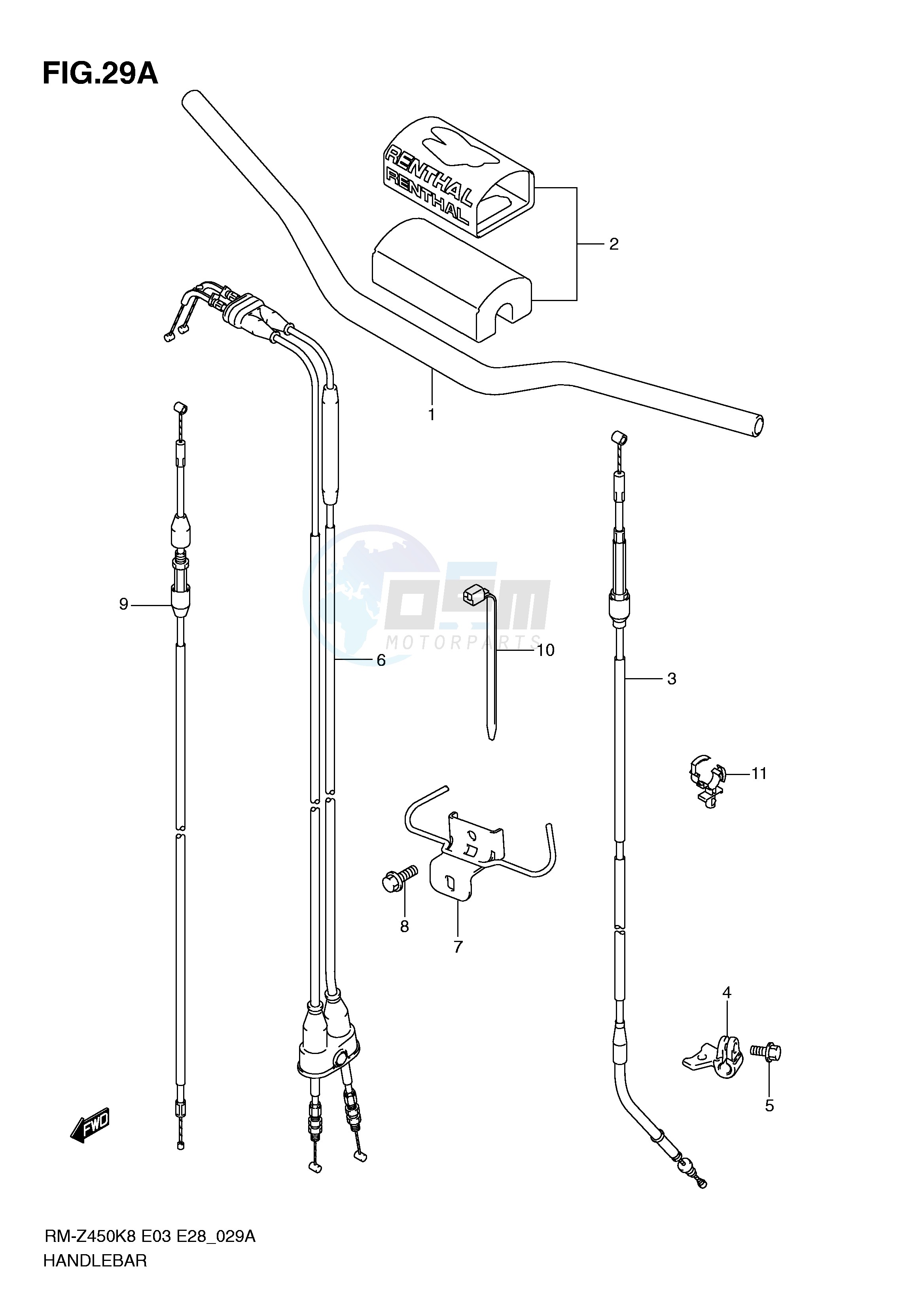 HANDLEBAR (RM-Z450L1) image