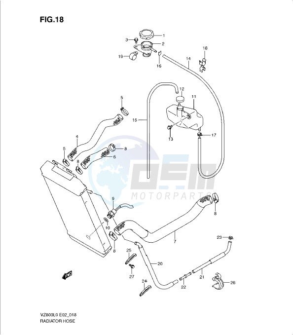 RADIATOR HOSE blueprint