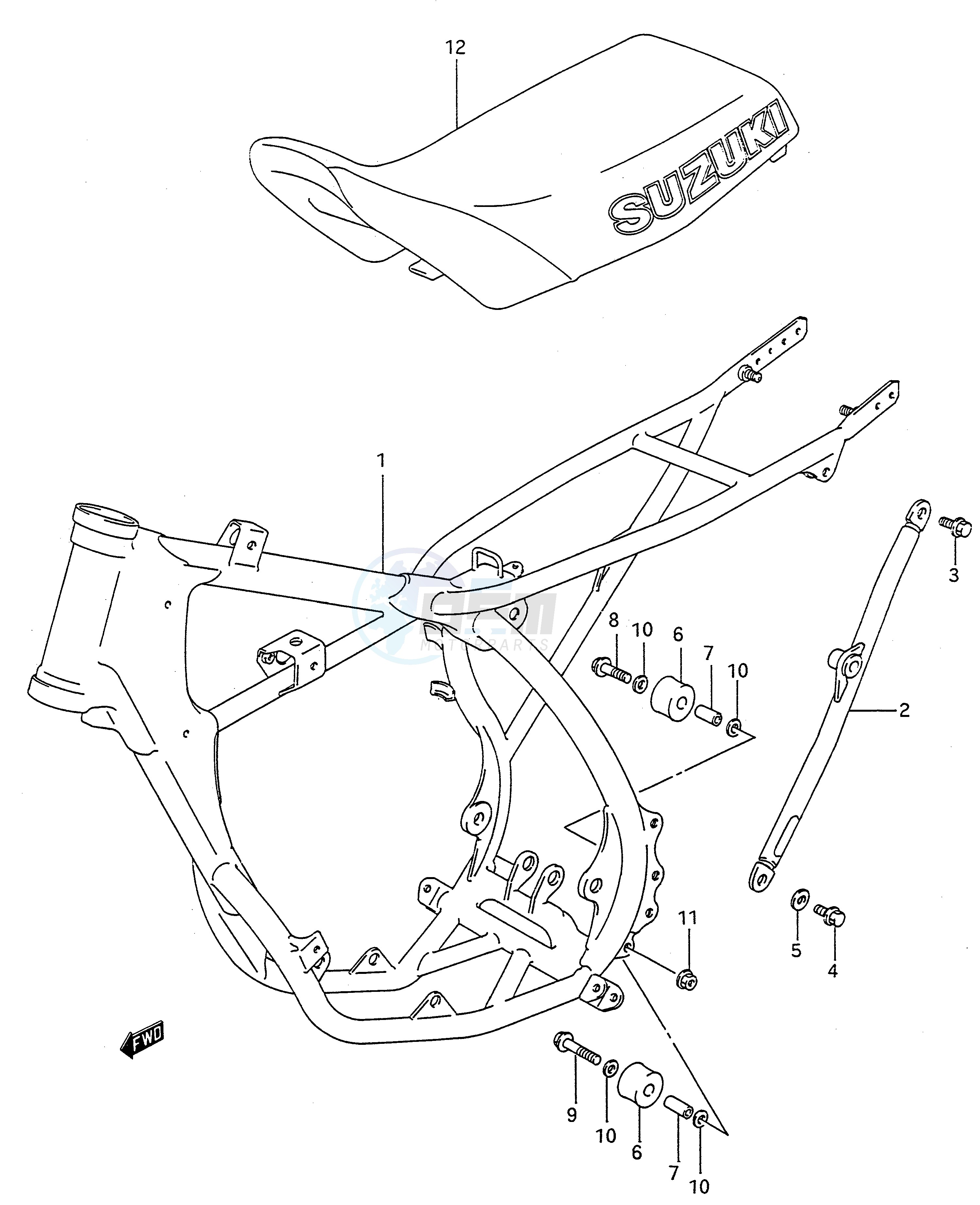 FRAME - SEAT (MODEL M N) blueprint