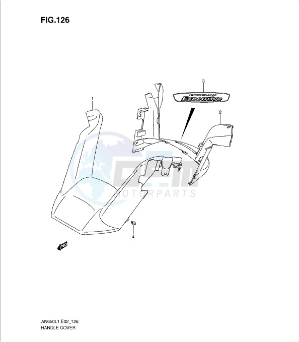 HANDLE COVER (AN650AL1 E24) image