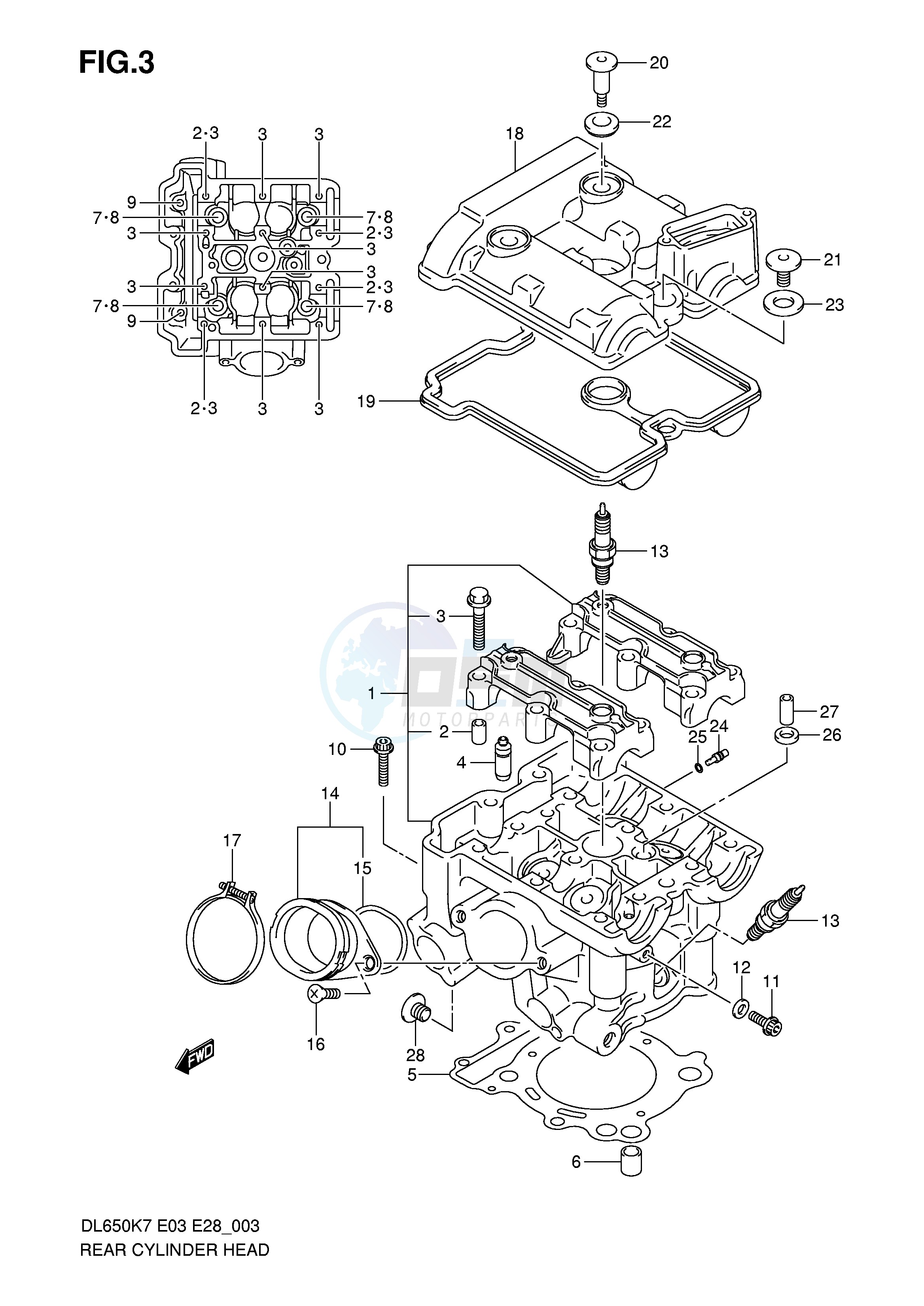 REAR CYLINDER HEAD image