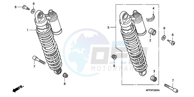 REAR CUSHION blueprint