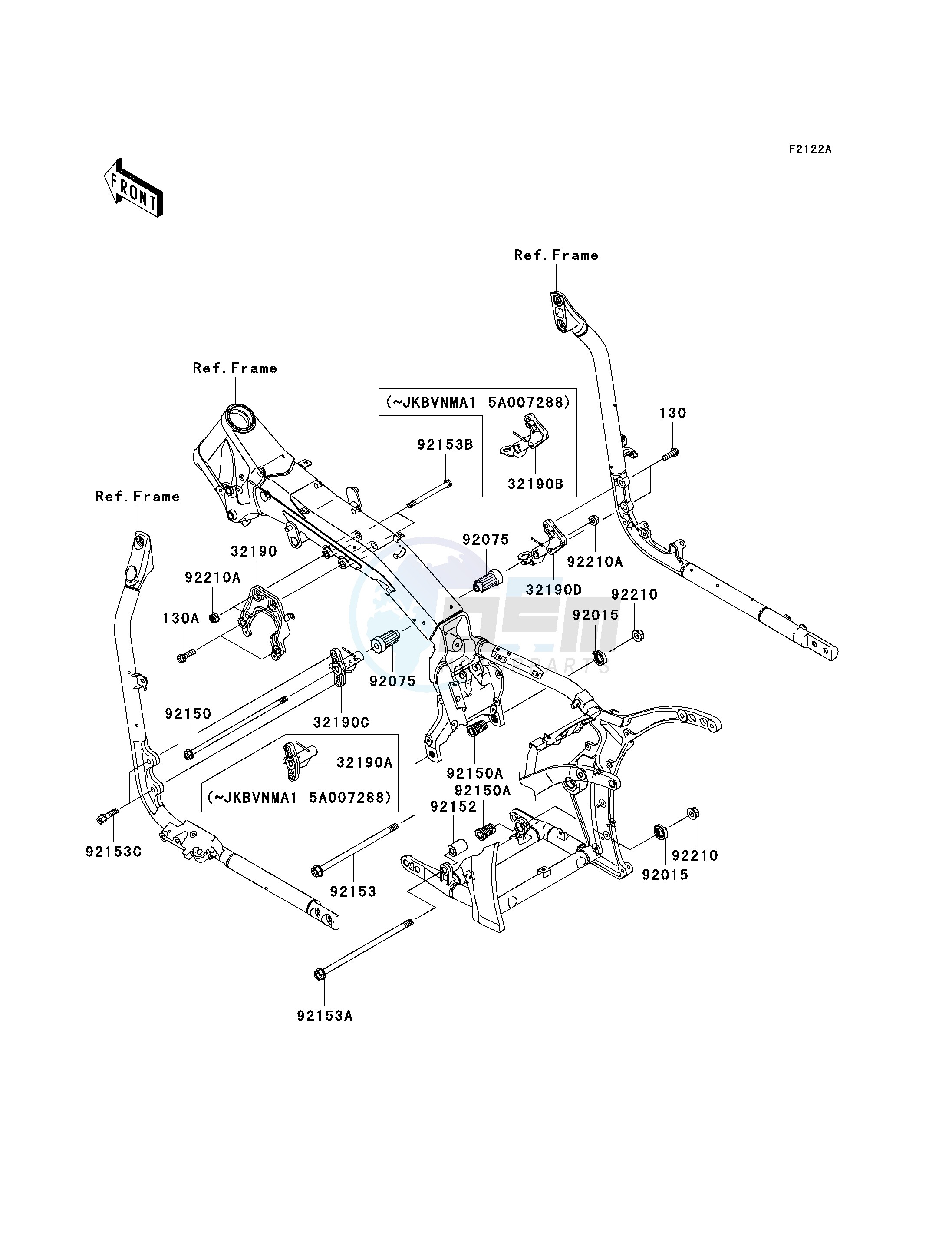 ENGINE MOUNT-- A2- - blueprint